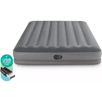 Надувной матрас INTEX PRESTIGE 64114 152х203х30см со встроенным USB насосом, до 272кг